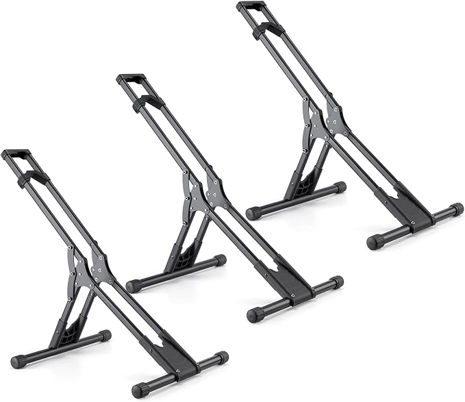 CHEPARK Bike Floor Stand Rack- Indoor Bike Stand for Garage/Home - Bike Storage Bicycle Parking Rack Fit 20”-29” Mountain Road Bikes (3 Bike Rack)