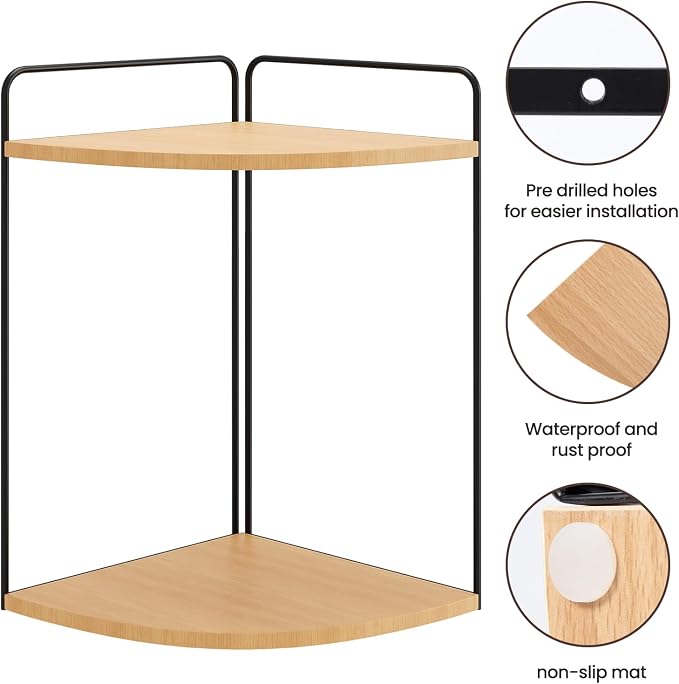 Bathroom Counter Organizer, Vanity & Makeup Countertop Organizer | Corner Bathroom Counter Organizer, Bathroom Sink Organizer, Bathroom Counter Shelf, Countertop Organizer, Corner Desk Shelf