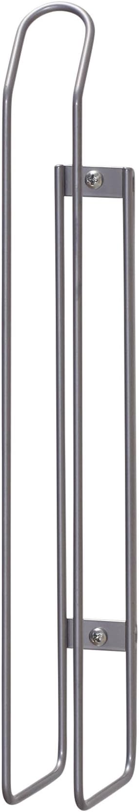 Household Essentials 1225-1 Mounted Paper Towel Holder | Mounts to Solid Cabinet Doors or Walls, Nickel