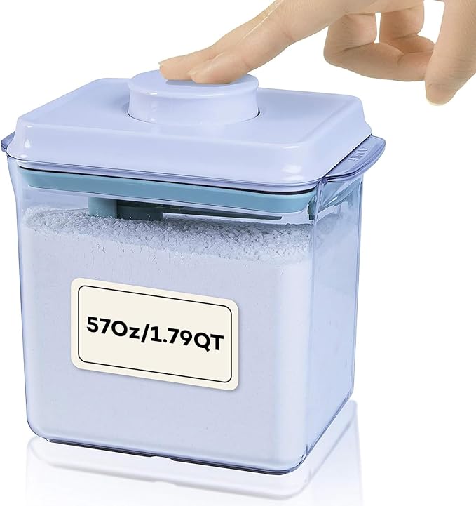 Bop Top Airtight Food Storage Containers | Pop-Top Lid | 7 Cups / 57 Oz | kitchen canister set, for flour, sugar, snacks, pasta, baking