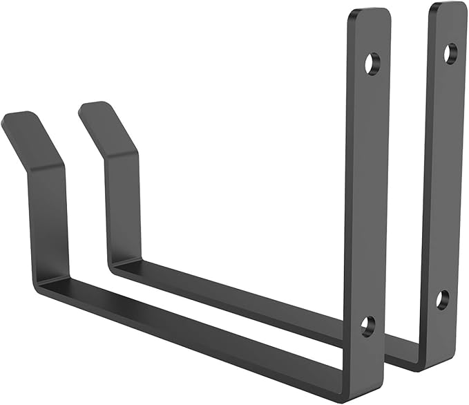 FLEXIMOUNTS 2 Pack Add-On Storage Utility Hooks, Black | Accessory for Garage Ceiling Rack, Max Weight Capacity up to 35 lbs