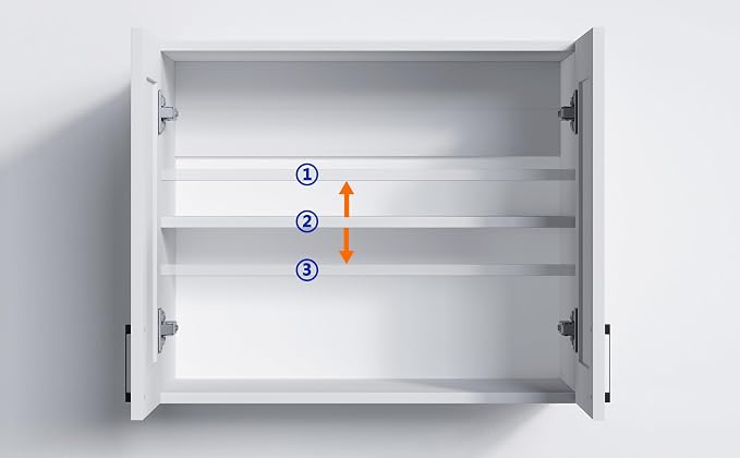 White Laundry Room Cabinets and Storage with 2 Doors and Utility Adjustable Shelf，Gabinetes Para Cocina Cupboard Kitchen Organizers and Storage Pantry Wall Mounted 12.4"D x 23.6"W x 19.7"H