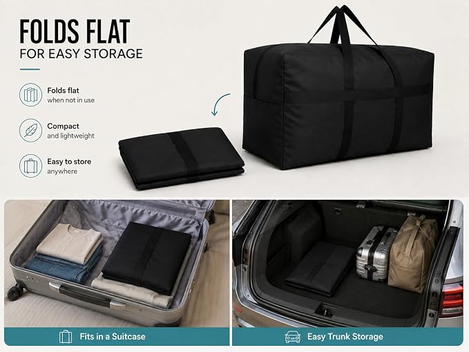 YiKitHom Extra Large Storage Duffle Bag for Travel, Blue Oversized Giant Big Traveling Duffle Bag