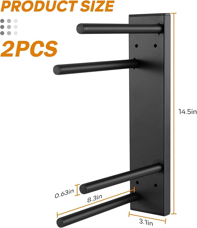 Scooter Wall Mount - Storage Rack for Garage 2pcs Scooter Hanger Holder for Adult/Toddler/Kids/Trick