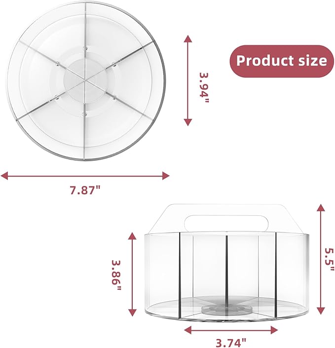 500 PCS Acrylic Pencil Holder, 360 Rotating Clear Marker Organizer, Pen Crayon Marker Caddy Organizer for Desk, Desktop Storage and Organizer for Office School Art Supplies, 2 Pack