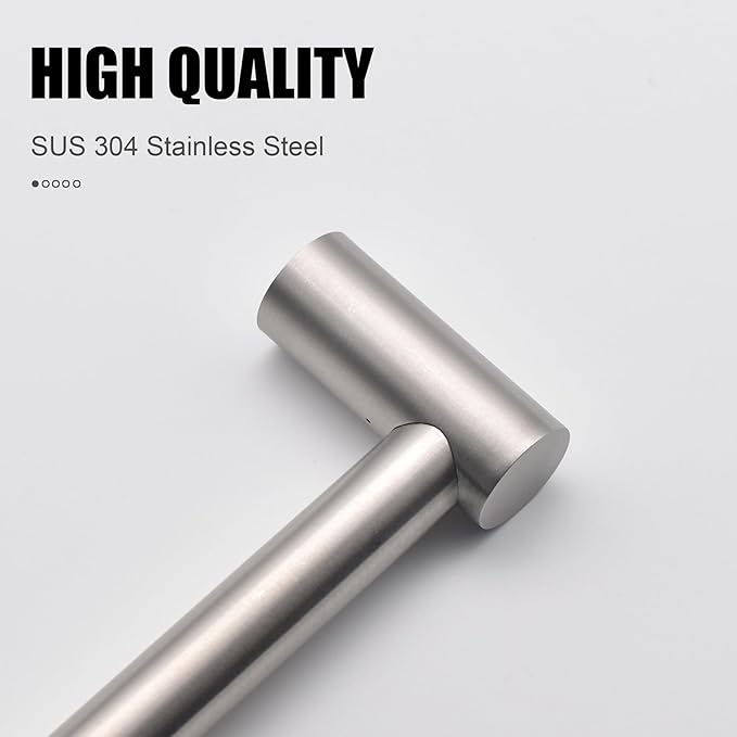 Towel Bar - Adjustable 304 Stainless Steel Towel Holder for Bathroom | Sturdy and Rustproof Wall Mounted Towel Rack for Bathroom Accessories(11.8inch-22.6inch) , Silver