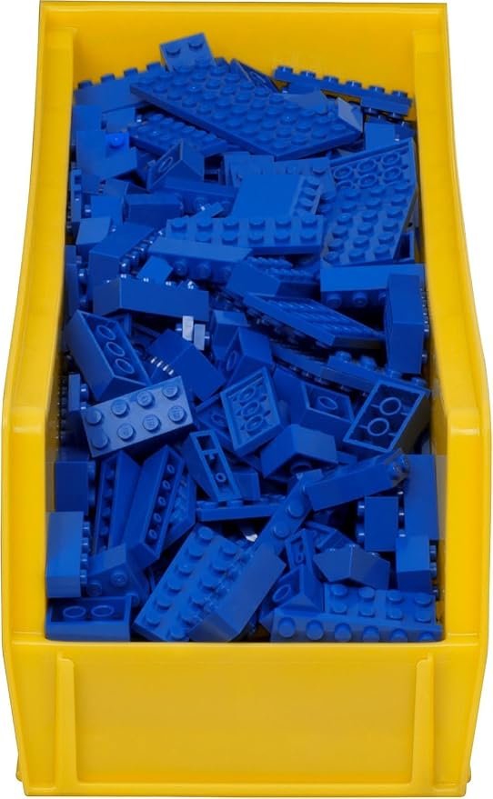 Akro-Mils 30234 AkroBins Plastic Storage Bins, 15"x5"x5", Yellow, 12-Pack