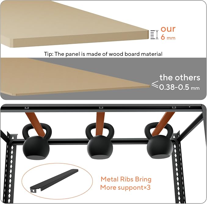 5 Tier Garage Shelving, Adjustable Heavy Duty Garage Shelves | 72 "H Metal Storage Shelves Unit for Basement,Warehouse,Pantry Kitchen