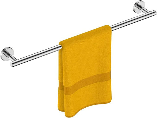 FORIOUS Towel Bar 21" Towel Racks for Bathroom Wall Mounted Chrome | Total Length 23 Inch, Rustproof, Stainless Steel Towel Holder, Wall Mounted for Bathroom Bedroom, Heavy Duty, Space Saving
