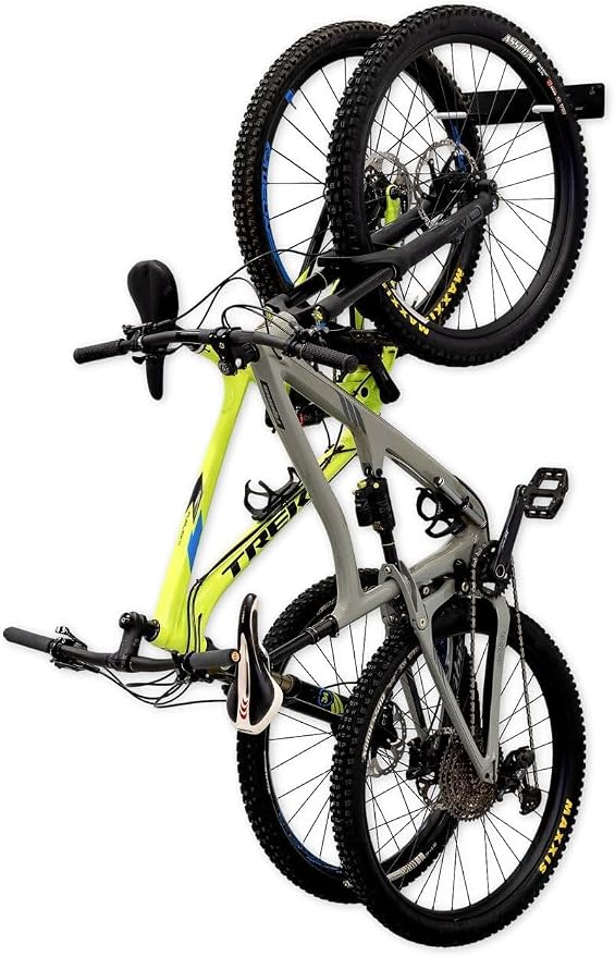 StoreYourBoard BLAT Bike Wall Mount Rack for Garage, Holds Up To 100 lbs | Bike Hooks for Garage, Wall Mount Bike Rack, Rubber Coated Hooks, 50 lb per Hook