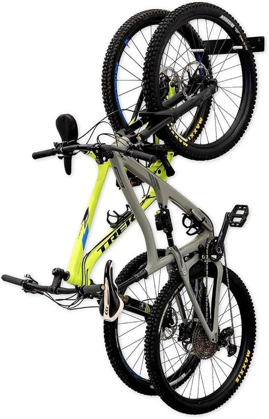 StoreYourBoard BLAT Bike Wall Mount Rack for Garage, Holds Up To 100 lbs | Bike Hooks for Garage, Wall Mount Bike Rack, Rubber Coated Hooks, 50 lb per Hook