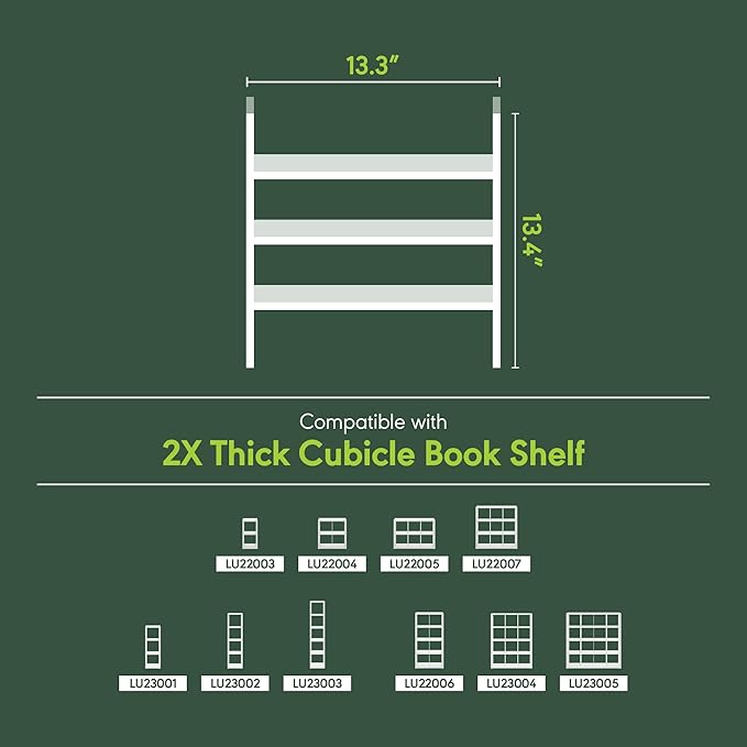 Furinno Cubicle 3-Shelf Cube Insert, Cube Organizer, Dark Oak | 13.3W x 13.4H, Fits into Furinno Extra Thick Cubes, for Organizers and Storage (Does not fit IKEA Kallax Shelving)