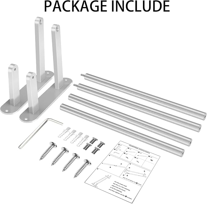 Double Towel Bar 32 Inch, Towel Rack for Bathroom, Wall Mount Bathroom Towel Holder, Stainless Steel Bathroom Towel Rack, Double Towel Hanger Towel Rod(Brushed Nickel)