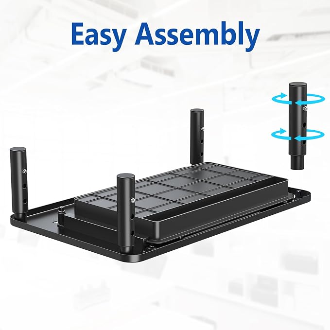 Zimilar 2 Pack Monitor Stand Riser with Drawer, 3 Height Adjustable | Monitor Stand with Unique Star Mesh, Metal Monitor Riser for Computer Laptop Notebook Printer