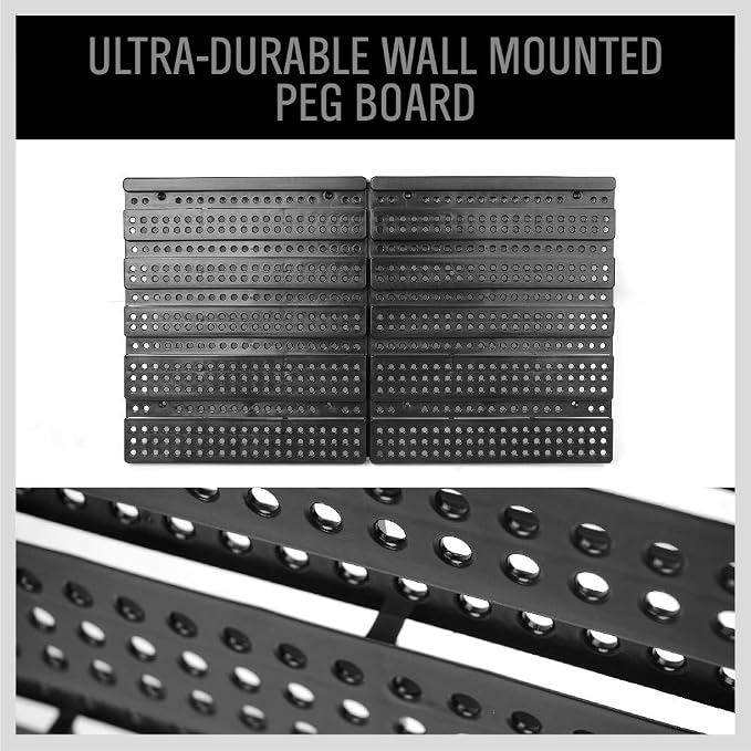 SEDY 30-Bin Wall-Mounted Storage Rack System - Heavy-Duty Garage Tool Organizer for Screws, Nuts, Bolts, Nails, Beads, and Small Hardware Parts - Easy Installation and Customizable