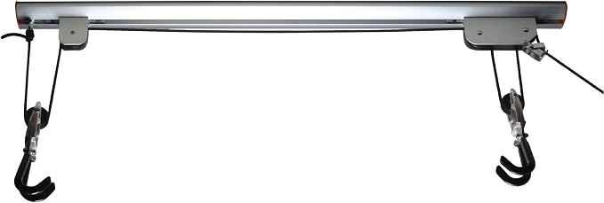 RAD Cycle Products Rail Mount Bike and Ladder Lift for Your Garage or Workshop Holds up to 75 Pounds No Mounting Board Needed