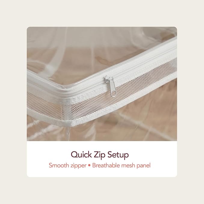 Clear Storage Bags with Zipper, 2 Pack — Comforter Storage Bag, Blanket Storage Bag & Clothes Storage Bag for Under Bed, 20 Gallon Jumbo Transparent Plastic Bag for Bedding, Quilts & Seasonal Storage