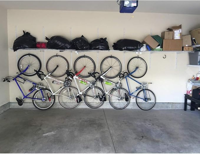 Heavy Duty Bike Hook for Garage Ceiling, 6 PCS Garage Storage System Hooks Loading Capacity 100 LBS, Large Screw Bike Hooks for Garage Wall and Garage Ceiling, Outdoor String Lights Plants hooks