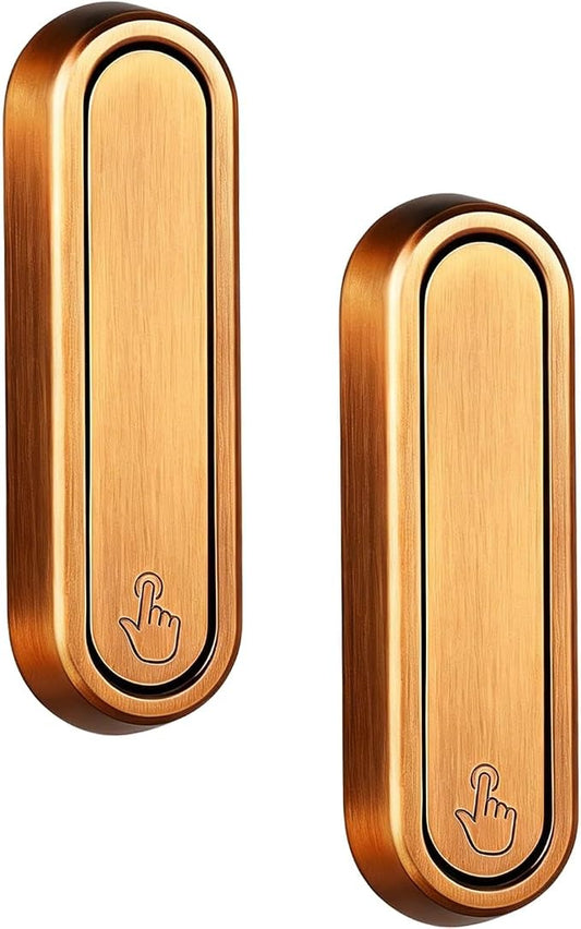 2PCS Foldable Wall Hooks, Flip Down Design with 40 lbs Heavy-Duty Capacity, Retractable Wall Hooks for Bathroom, Bedroom & Entryway Space Saving (Bronze)