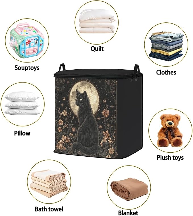 2pcs blanket storage bag for under bed,closet organizers 95L | clothing sweater sheet bedding comforter duvet quilt pillow toy storage bags with lids,dorm room essentials for containers