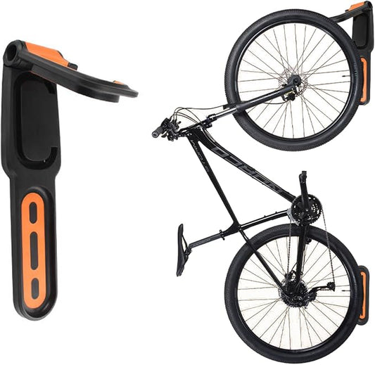 Bike Wall Mount Garage Storage | Rotatable Bike Hanger, Space-Saving Vertical Rack, Holds Up to 66lbs, Easy to Install