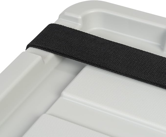 IRIS USA 6-Pack 5 Gal Heavy Duty Lockable Storage Totes with lids, Gray | Built for tools, hardware, emergency supplies and small equipment, Stackable design keeps spaces organized