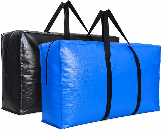 60 Gallon Extra Large Storage Bags Bins, Giant XXL Moving Storage Totes Bag Heavy Duty, Huge Waterproof Storage Duffle Bag
