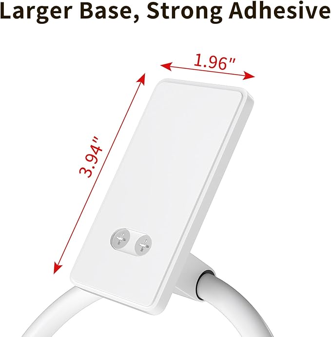 STWWO Hand Towel Holder Adhesive, Round Towel Ring for Bathroom RV, White | for Bath RV Kitchen, Self Adhesive Wall Mounted, No-Drill Stick On Renter Friendly