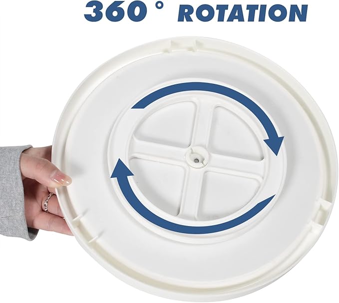 Lazy Susan Organizer, 2 Tier Non Skid Spice Rack Turntable,360 Degree Rotating Seasoning Organizer, 10-Inch Spinning Organizer for Pantry Cabinet, Kitchen, Countertop, Vanity Display Stand | 2-Tier, 10 Inch, Durable & Easy Clean,for Pantry Cabinet, Kit...