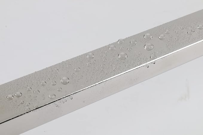 TocTen Bath Towel Rack - Square Base Thicken SUS304 Stainless Steel Towel Bar for Bathroom, Bathroom Accessories Towel Rod Heavy Duty Wall Mounted Towel Holder. (Chrome, 33)