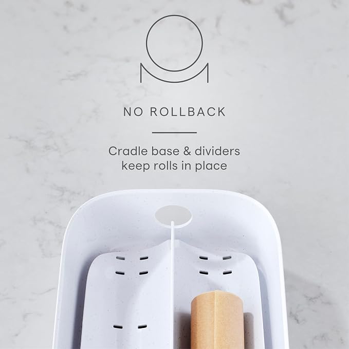 YouCopia StoraRoll Food Wrap Dispenser 2-in-1, Aluminum Foil Wrap Organizer