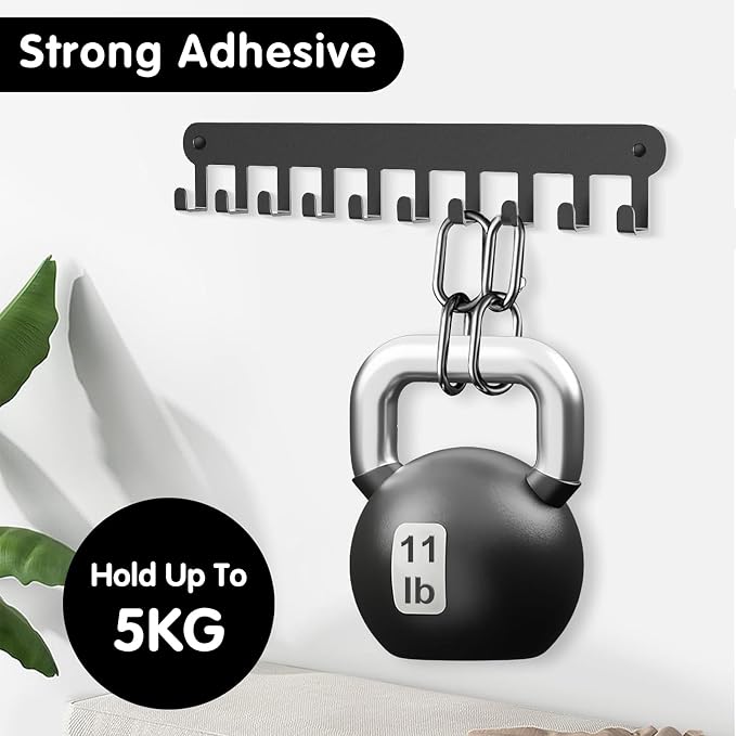 2 Pack Key Holder Wall Mount, Key Holder for Wall,Key Wall Holder | Key Hooks Hanging Keys, Key Hanger Wall Mount with 10 Hooks, Key Rack for Living Room, Kitchen, or Bathroo