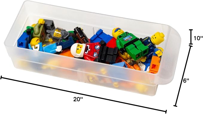 Akro-Mils 26-Drawer Plastic Drawer Storage Cabinet for Garage Organization, Bead Organizer, Building Bricks Storage, Teacher Toolbox, Makeup Organizer, 20-Inch W x 6-Inch D x 10-Inch H, 10126 Black