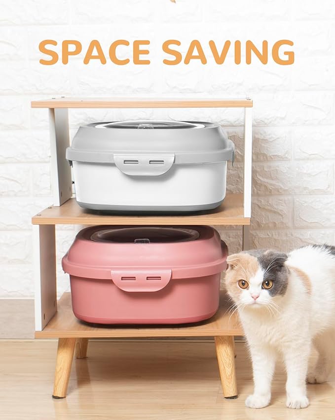 30-35 Lbs Dog Food Storage Container Collapsible Dog Food Container | Large Pet Food Storage with Airtight Lids,Wheels,Scoop and 2Pcs Food Storage Containers,Keep Food Fresh for Dog,Cat