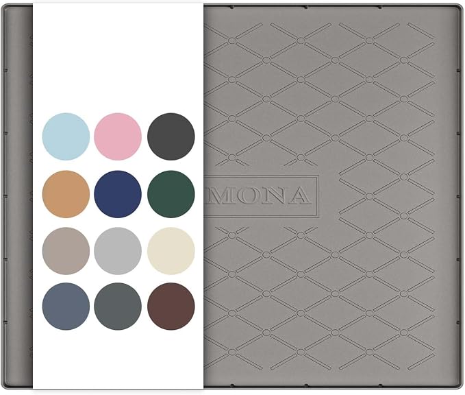 URMONA 25" x 19" Waterproof Silicone Mat in Multiple Sizes & Colors, Under Sink Mat for Kitchen & Bathroom, Pet Food Pad for Dogs & Cats, Kitchen Cabinet Liner, Multi-Purpose for Storage(Beige)