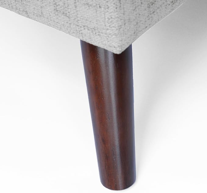 HomePop 48" Modern Tufted Storage Bench - Gray Woven