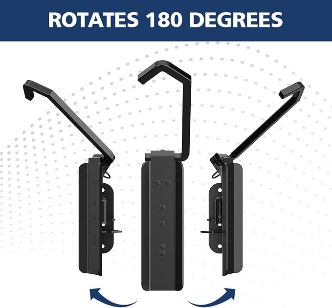 Swivel Bike Wall Mount, Vertical Bicycle Rack for Garage, Wall Mounted Bike Hanger Hook, Hanging Bike Storage Garage Organization, 4 Packs