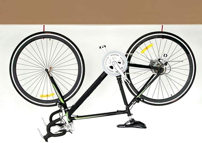 Heavy Duty Bike Hook for Garage Ceiling, 6 PCS Garage Storage System Hooks Loading Capacity 100 LBS, Large Screw Bike Hooks for Garage Wall and Garage Ceiling, Outdoor String Lights Plants hooks
