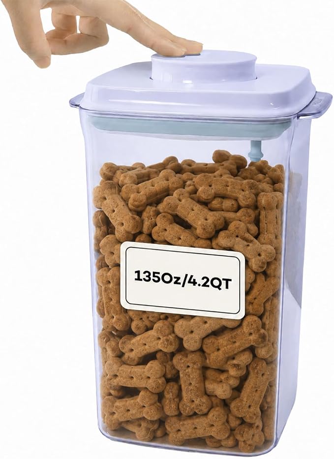 Bop Top Airtight Food Storage Containers | Pop-Top Lid | 16.5 Cups / 135 Oz | kitchen canister set, for flour, sugar, snacks, pasta, baking