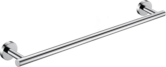 Nolimas Polished Chrome Bath Towel Bar Single Bars Towel Rack Rod Classic Wall Mounted Stainless Steel Bathroom Towel Bar Kitchen Toilet Towel Shelf Single Layer,24inch