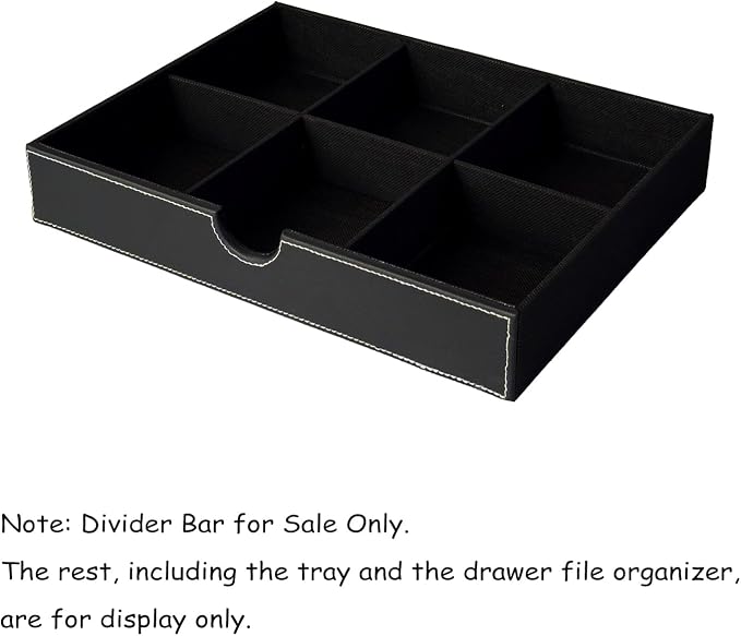 UnionBasic Divider Bar, Divider Strip for 3-Drawer File Organizer, Black - The Accessory of Dividing Bar Only, 3-Drawer File Organizer NOT Included