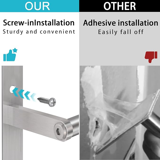 32 inch Towel Racks for Bathroom, VOTZAAQ Towel Shelf with Double Towel Bar, Stainless Steel Towel Storage for Lavatory Wall Mounted, 3-Tier Towel Hanger Towel Holder, Brushed Nickel