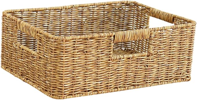 Alipis Material Woven Storage Basket Decorative Desktop Basket for Sundries Boho Style