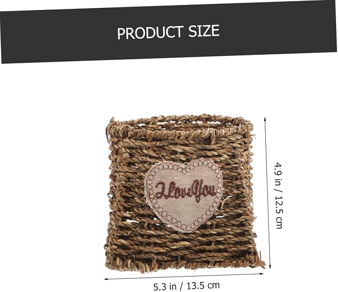 POPETPOP 2pcs Large Storage Baskets for Living Room Decorative Woven Basket Nursery Organizer