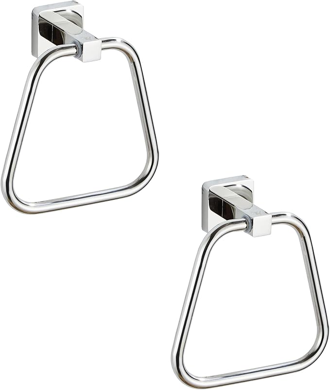 Chrome Towel Ring for Bathroom 2 Pack, Kitchen Bath Towel Holder Hangers Wall Mount Heavy Duty Stainless Steel