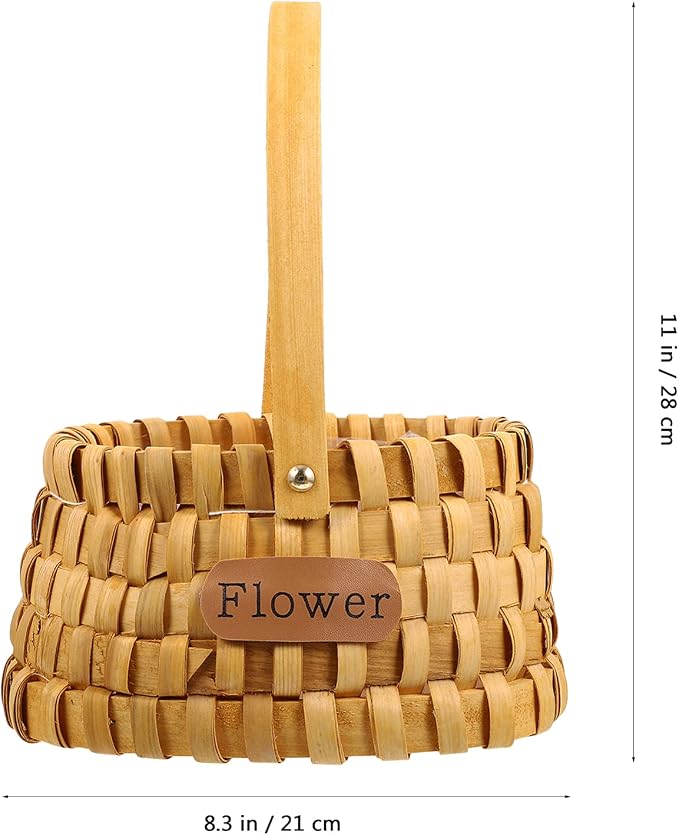 1pc Woven Basket for Home Decor Storage for Flowers Fruits and Chemical Design Elegant Shape for Stylish Organization
