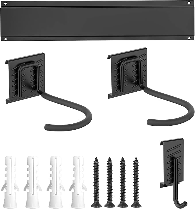 Ultrawall Bike Rack, Garage Bike Rack Wall Mount for 2 Bicycle and 1 Helmet, Heavy Duty Bike Storage for Home Space Saving Holds Up to 100lbs (Pack of 2)