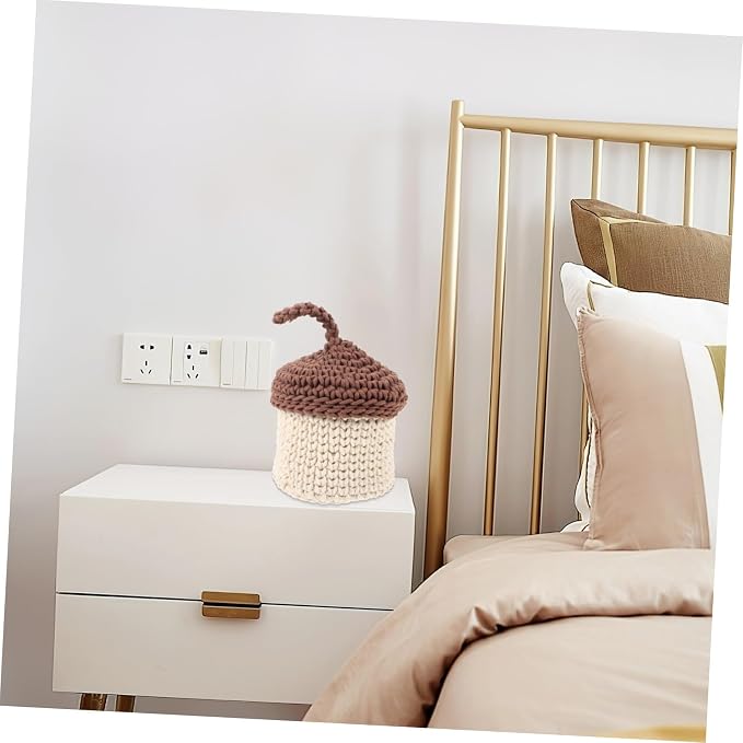 Woven Storage Basket for Shelves Large Capacity Handwoven Organizer Box Natural Cotton Rope Rustic Tabletop Decor and Space-saving Container for Sundries and Plants