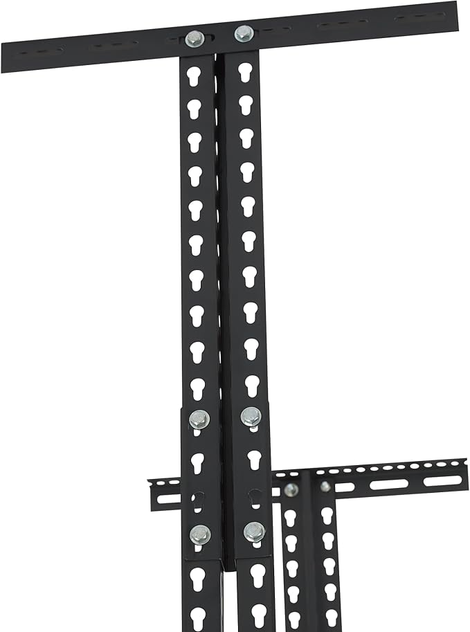 Klutch Overhead Garage Storage Rack, 96in., 96in.L x 48in.D x 23-37in.H | Adjustable drop height, seasonal-item organization, floor-space savings, easy-access shelving, durable steel construction