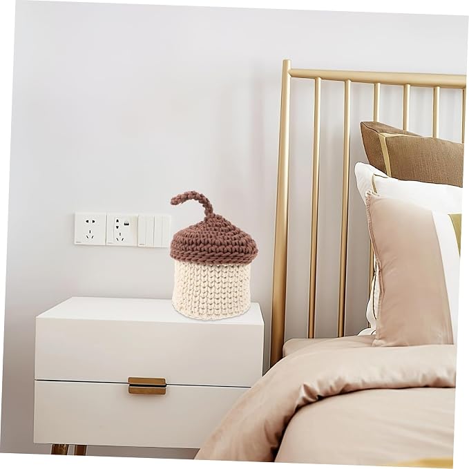 Hemobllo Handwoven Cotton Rope Storage Basket Decorative Organizer for Home Kitchen Bathroom Large Capacity Tabletop Display Container Natural Color Woven Basket for Tidying and Storage